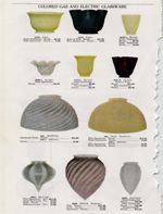 Cutaway of Vintage Lighting Shade Catalog