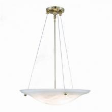 24 Inch Cable Hung Alabaster Light Fixture