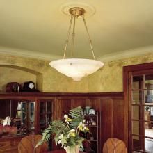 Ionian™ Alabaster Pendant, 24" Wide, Lights Dining Room