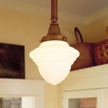 Carlton™ One Light Pendant Light in Pantry with 9 foot ceilings.