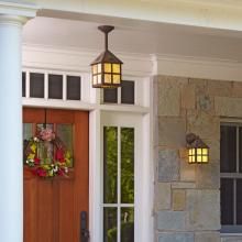 Front Entry Cottage Exterior Porch Lighting