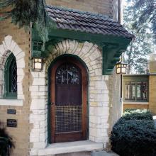 Pine Lake™ Exterior Pendant Lights on 1920s Home