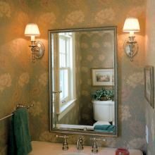 Sheraton™ One Light Straight Arm Sconce with Electric Candle Lighting Powder Room