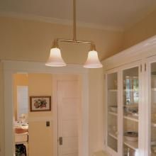 Timeless Shoreland™ Two Light Pendant Lighting Pantry in Circa 1914 Home