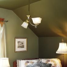 Unique Gas/Electric Style Pendant Lights Cozy Third Floor Bedroom