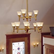Wentworth™ Two Tier Chandelier Lights Two Story Space